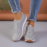 Sequins Solid Color Sneakers GYUX-31231