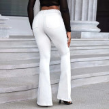 Fashion Solid Color Micro Flare Jeans GZHY-PT7078