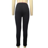 Casual High Waist Holes Pencil Jeans GZHY-733