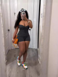 Sexy Rib Camisole Romper TK-6321