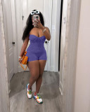Sexy Rib Camisole Romper TK-6321