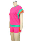 Fashion Loose Short Sleeve Two Piece Short Set SH-391154