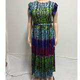 Plus Size Gradient Print Sleeveless Maxi Dress QYXZ-9176