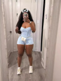 Sexy Rib Camisole Romper TK-6321