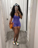 Sexy Rib Camisole Romper TK-6321