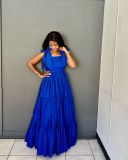 Bow Tie Waist-slim Camisole Maxi Dress GRNH-28622