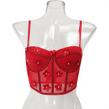 Erotic Lingerie Sexy Floral Sing Top(Can Be Worn Outside) GLSA-1998