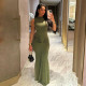 Solid Color Pleated Sleeveless Maxi Dress GZJQ-K24D43233