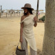 Irregular Sleeveless Slash Shoulder Solid Long Top GZJQ-K24L46202