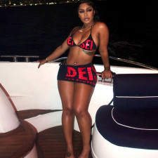Sexy Letter Print Tie Up Two Piece Skirt Set GZJQ-K24S45305