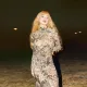Mesh Print See Through Maxi Dress DLSF-23D33779