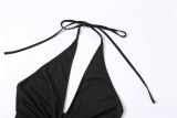 Sleeveless Deep V Neck Backless Mini Dress GZJQ-K23D27048