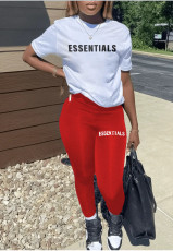 Casual Short Sleeve Print Pants 2 Piece Set GDNF-N8000E3A