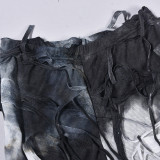 Tie Dye Print Tassel Casual Pants GFRT-7801PG