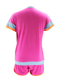 Casual Short Sleeve Shorts Two Piece Set BMF-TW458