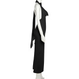 Sleeveless Halter Backless Slim Maxi Dress GZJQ-K23D28789