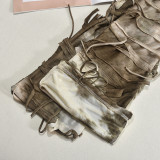 Tie Dye Print Tassel Casual Pants GFRT-7801PG