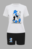Cartoons Print Short Sleeve Two Piece Shorts Set GDNF-N8008M20