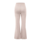 Casual Loose Solid Wide Leg Pants GHYX-027