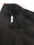 Sexy One Shoulder Color Contrast Bowknot Gown Dress GKEN-030304