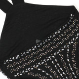 Sexy Hot Drill Mesh Halter Mini Dress CYA-901192