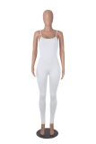 Solid Color Sling Tight Jumpsuit MZ-2858