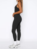 Solid Color Sling Tight Jumpsuit MZ-2858