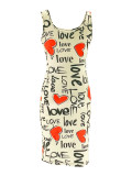 Printed Sleeveless Slim Dress SFY-199