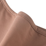 Solid Color Sling Tight Jumpsuit MZ-2858