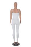 Solid Color Sling Tight Jumpsuit MZ-2858