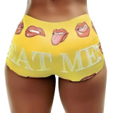 Casual Tight Print Short SFY-2772
