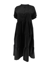 Fashion Casual Solid Maxi Dress SFY-440