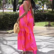Sexy Sling Loose Backless Maxi Dress  SFY-444