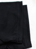 Solid Ripped Hole Drawstring Side Split Dress SFY-TW195
