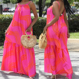 Sexy Sling Loose Backless Maxi Dress  SFY-444