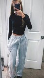 Solid Color Loose Casual Pants OD-8666