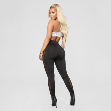 Sexy Tight Mesh Patchwork Sport Pants GOSD-6393