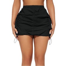 Solid Color Drawstring Sport Skirt GDIM-8050