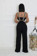 Sexy Wrap Chest Tops And Back Pants Two Piece Set GDIM-2413