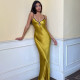Sexy Sling Tie Up Backless Maxi Dress LJSF-D2C11478W