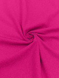 Solid Color Square Neck Slim Midi Dress LM-7216