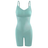 Solid Color Sling Slim Shaping Romper GYWU-P801