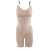 Solid Color Sling Slim Shaping Romper GYWU-P801
