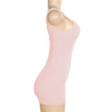 Solid Color Sleeveless Backless Slim Romper GYME-K22Q25057