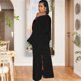 Fashion Slash Shoulder Long Sleeve Jumpsuit SMR-12225
