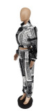 Fashion Print Long Sleeve Loose Two Piece Pants Set WSYF-5810