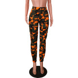 Fashion Camouflage Print Pocket Pant OD-8635