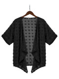 Solid Color Medium Hairball Thin Cardigan Shirt SNF-241KS55119-SN18