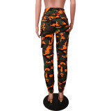 Fashion Camouflage Print Pocket Pant OD-8635