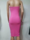 Sexy Hollow Out Tube Tops Long Dress GDIM-2406
